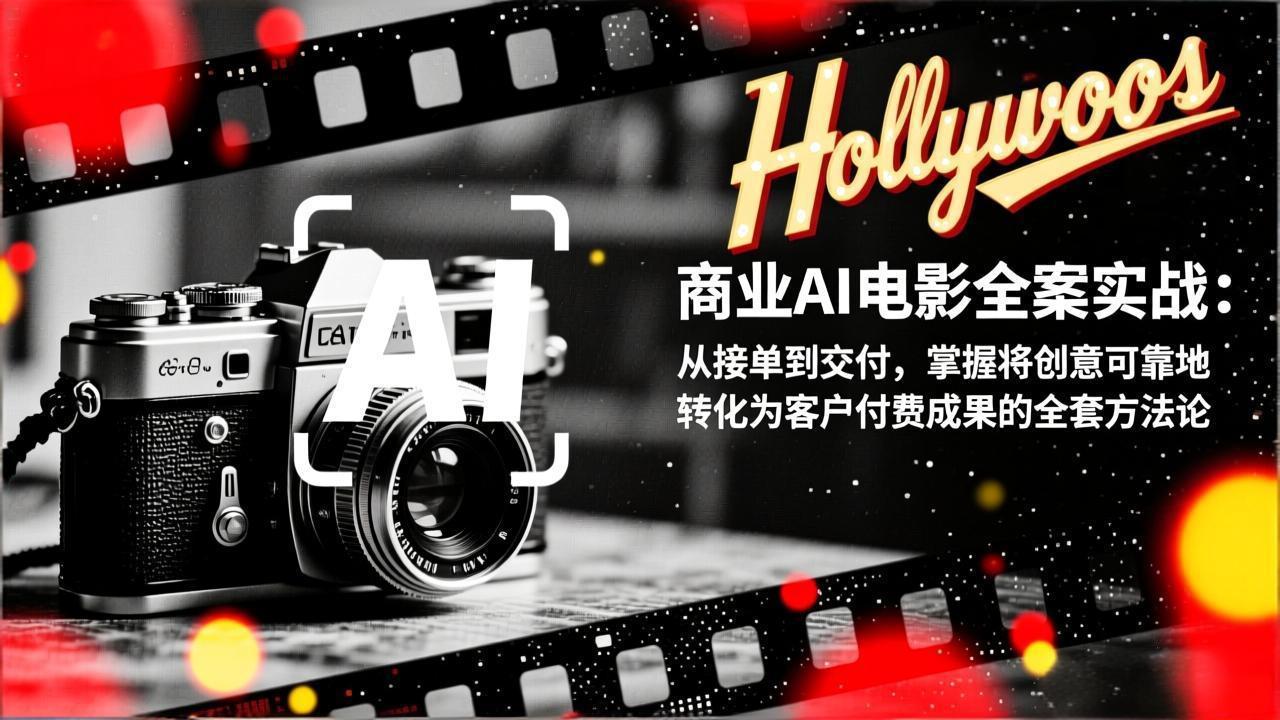 商业AI电影全案实战：从接单到交付，掌握将创意可靠地转化为客户付费成果的全套方法论-轻创星球网