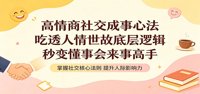 高情商社交成事心法：吃透人情世故底层逻辑，秒变懂事会来事高手-轻创星球网