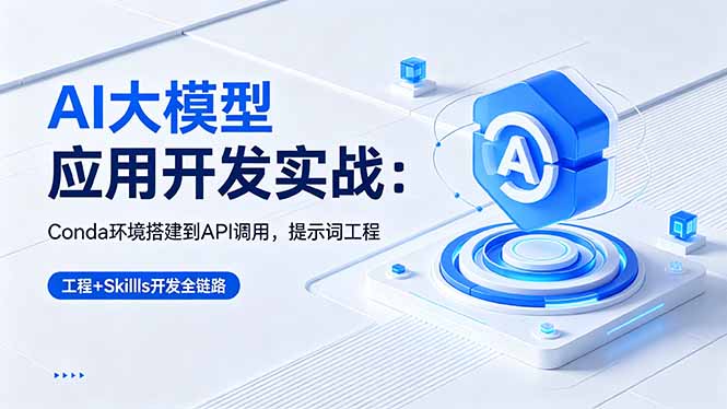 AI 大模型应用开发实战：Conda环境搭建到API调用，提示词工程+Skills开发全链路-轻创星球网