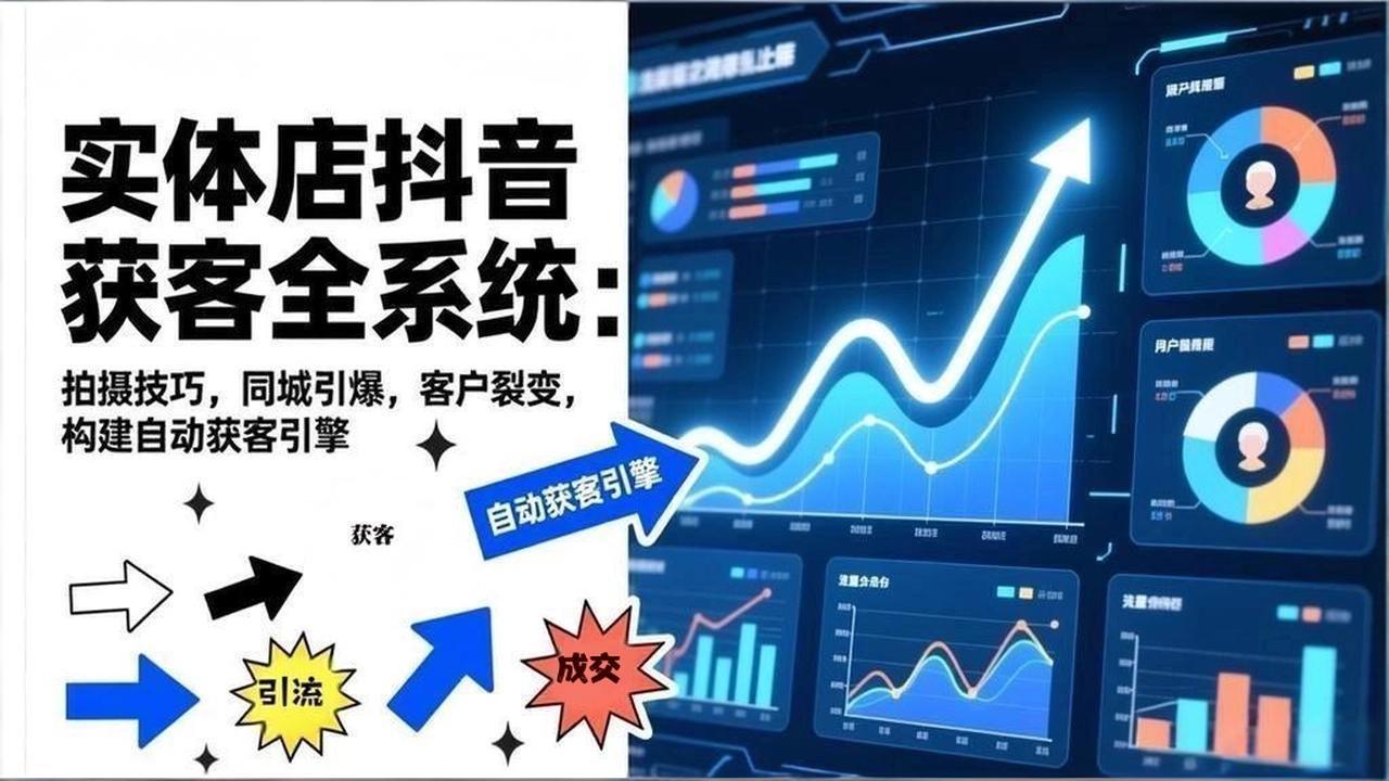 2026实体店抖音获客全系统：拍摄技巧，同城引爆，客户裂变，构建自动获客引擎-轻创星球网