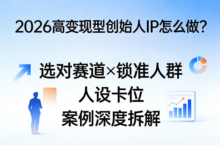 2026高变现型创始人IP怎么做？选对赛道×锁准人群×人设卡位×案例深度拆解-轻创星球网
