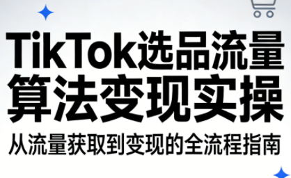 TikTok选品流量算法变现实操-轻创星球网