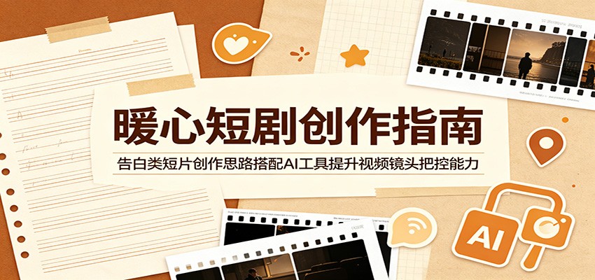 暖心短剧创作指南：告白类短片创作思路搭配AI工具提升视频镜头把控能力-轻创星球网