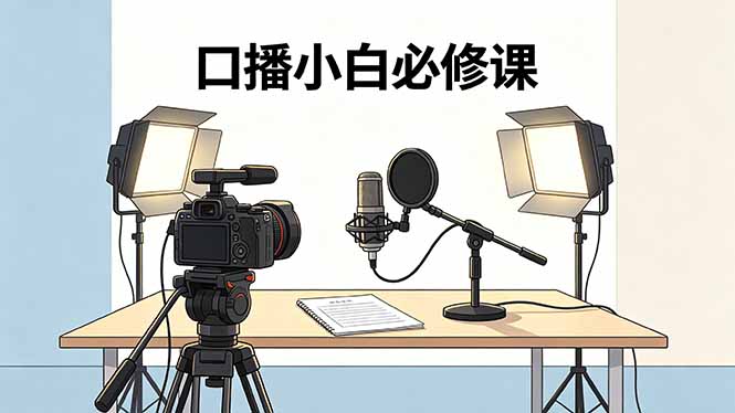 口播小白必修课：录像收音灯光设备+脚本撰写，搭专业级录制场景-轻创星球网