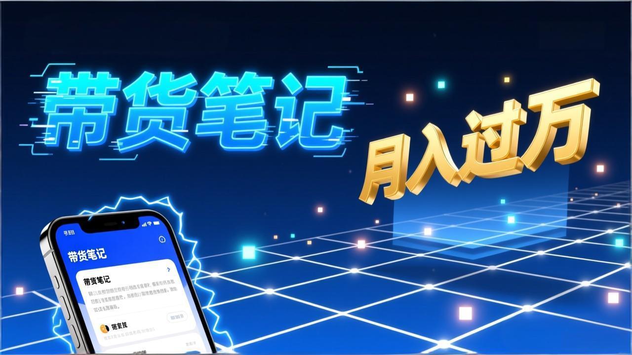 小红书爆款笔记带货实战：拆解封面标题正文全要素，手把手教你单篇笔记带货月入过万-轻创星球网