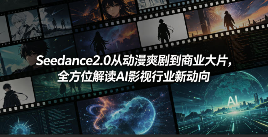 Seedance2.0从动漫爽剧到商业大片，全方位解读AI影视行业新动向-轻创星球网