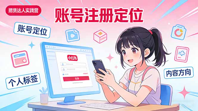 小红书带货达人实战营：账号注册定位、内容创作、选品策略、带货技巧、流量运营等-轻创星球网