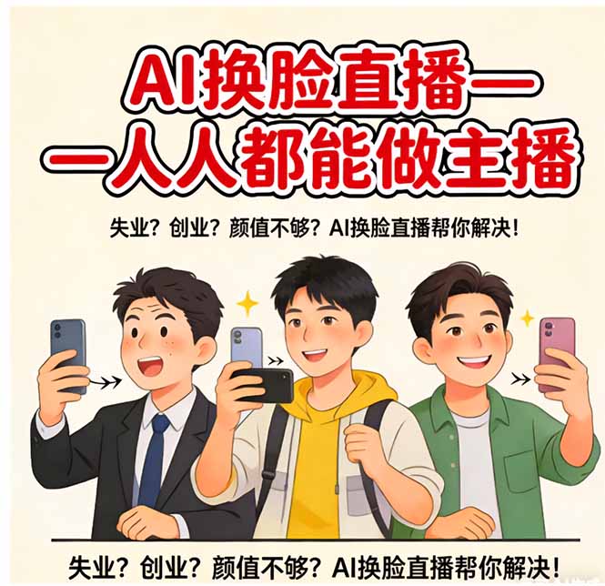 AI换脸直播，人人都能做主播-轻创星球网