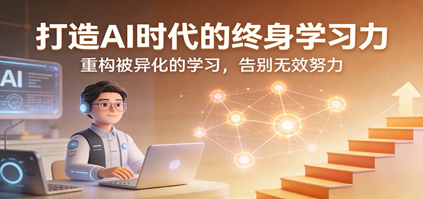 打造AI时代的终身学习力：重构被异化的学习，告别无效努力-轻创星球网