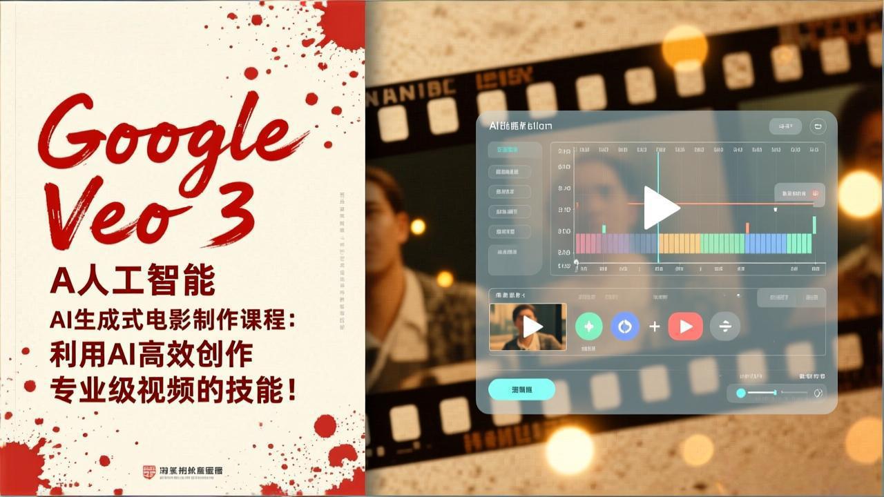 Google Veo 3人工智能AI生成式电影制作课程：利用AI高效创作专业级视频的技能！-轻创星球网