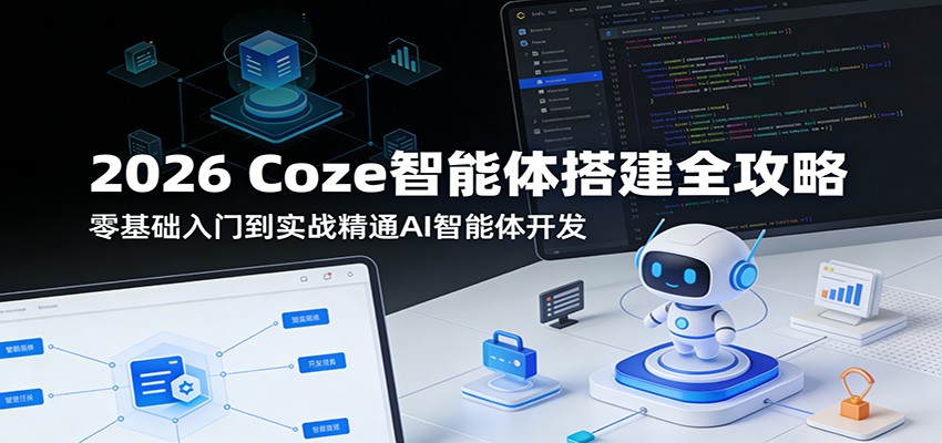 2026 Coze智能体搭建全攻略：零基础入门到实战精通AI智能体开发-轻创星球网