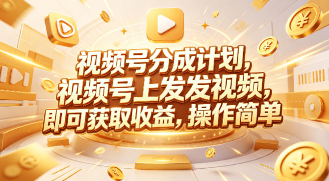 视频号分成计划，599元众筹的Red团队课程，视频号上发发视频，即可获取收益，操作简单-轻创星球网