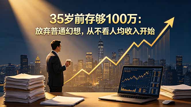 35岁前存够100万：放弃普通幻想，从不看人均收入开始-轻创星球网