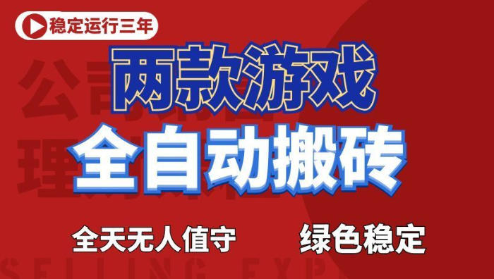 海外游戏全自动搬砖，日入1k+，全天无人值守，绿色稳定！【揭秘】-轻创星球网