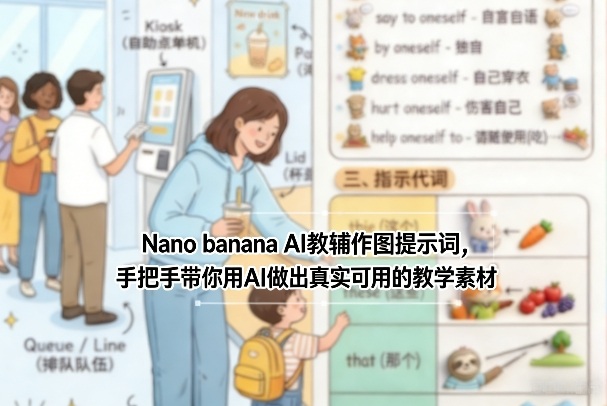 Nano banana AI教辅作图提示词，手把手带你用AI做出真实可用的教学素材-轻创星球网