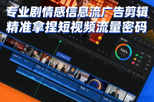 专业剧情感信息流广告剪辑，精准拿捏短视频流量密码-轻创星球网