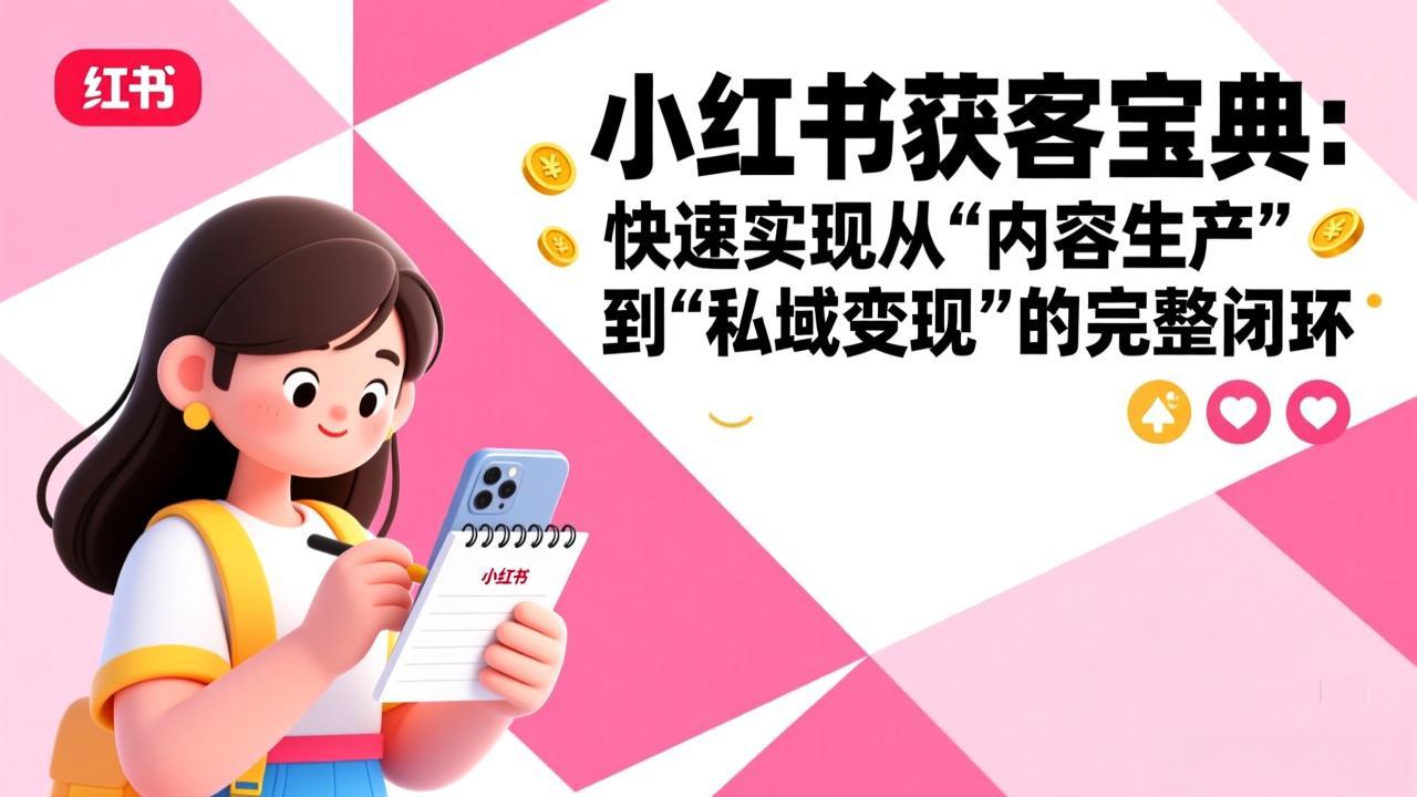 小红书获客宝典：快速实现从“内容生产”到“私域变现”的完整闭环-轻创星球网