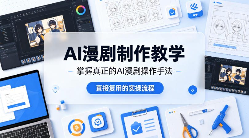 AI漫剧制作教学，带你掌握真正的AI漫剧操作手法，直接复用的实操流程-轻创星球网