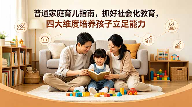 付费文章：普通家庭育儿指南，抓好社会化教育，四大维度培养孩子立足能力-轻创星球网
