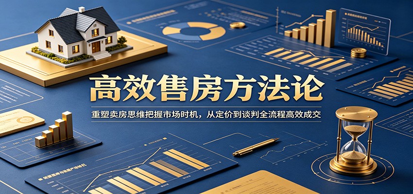 高效售房方法论：重塑卖房思维把握市场时机，从定价到谈判全流程高效成交-轻创星球网