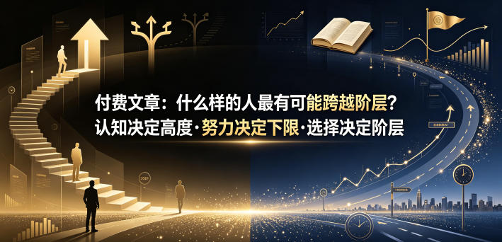 付费文章：什么样的人最有可能跨越阶层？认知决定高度·努力决定下限·选择决定阶层-轻创星球网