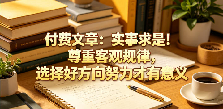 付费文章：实事求是！尊重客观规律，选择好方向努力才有意义-轻创星球网
