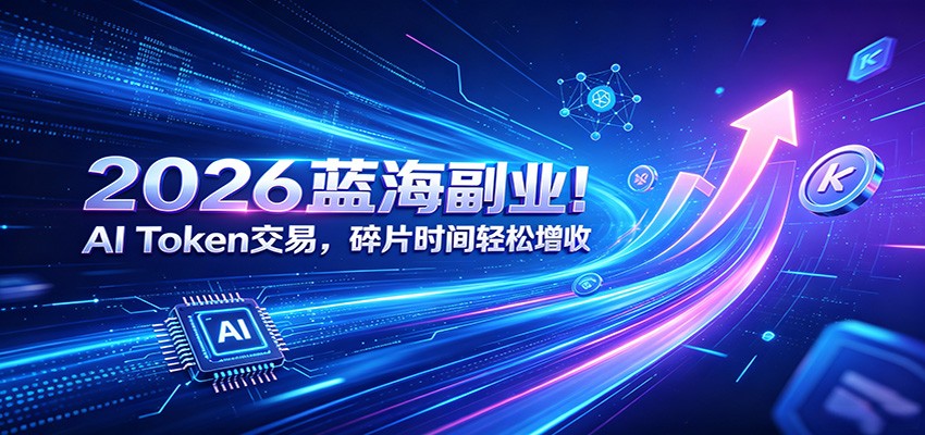 2026蓝海副业！AI Token交易，碎片时间轻松增收-轻创星球网