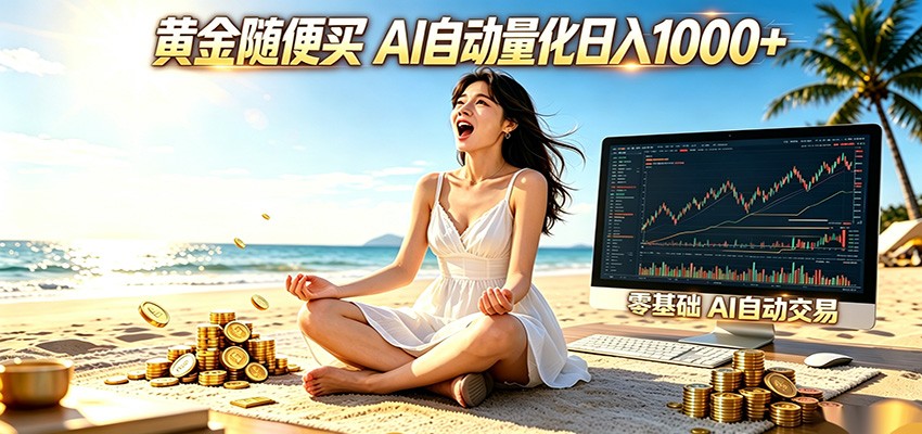 黄金随便买？AI自动外汇量化交易 在家当皇帝 日入1000+-轻创星球网