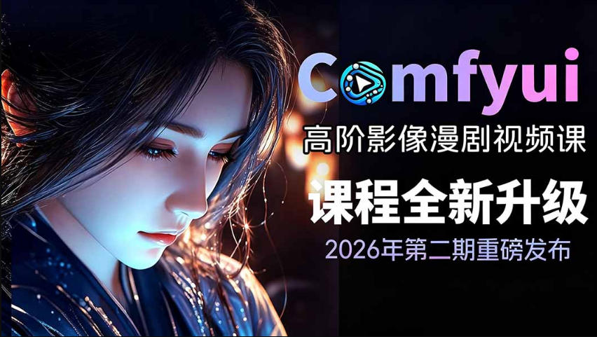 2026新版ComfyUI漫剧动画全流程实战课，0基础入门到进阶全流程动态漫，轻松实现流量变现-轻创星球网