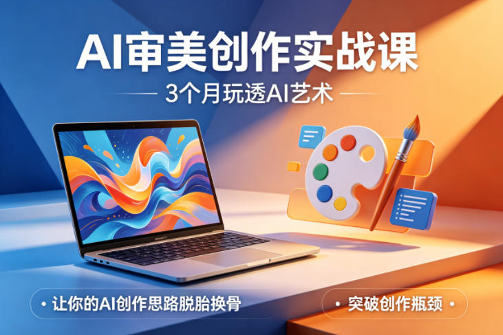AI审美创作实战课，3个月玩透AI艺术，让你的AI创作思路脱胎换骨，突破创作瓶颈(更新0706)-轻创星球网