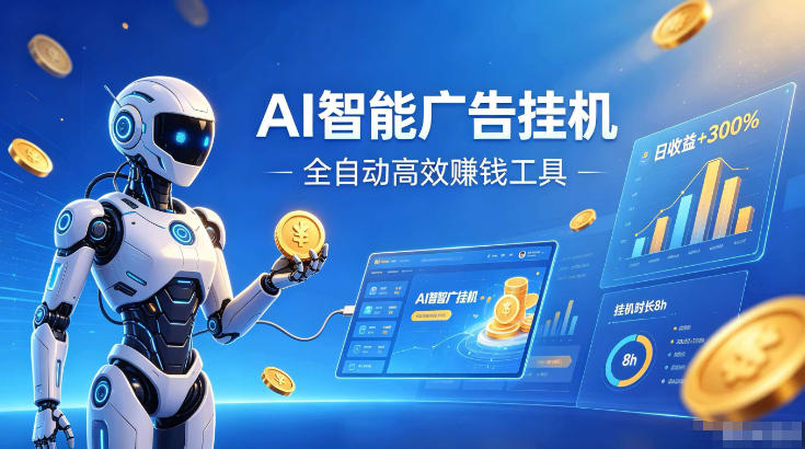 AI智能广告挂G，在家自动賺收益，全程无需人工操作、不用直播、不用拉人【揭秘】-轻创星球网