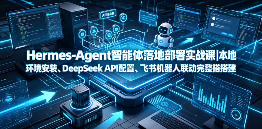 Hermes-Agent智能体落地部署实战课｜本地环境安装、DeepSeek API配置、飞书机器人联动完整搭建教程-轻创星球网