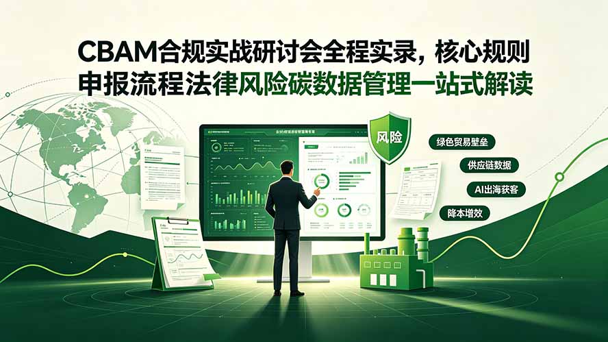 CBAM合规实战研讨会全程实录，核心规则申报流程法律风险碳数据管理一站式解读-轻创星球网