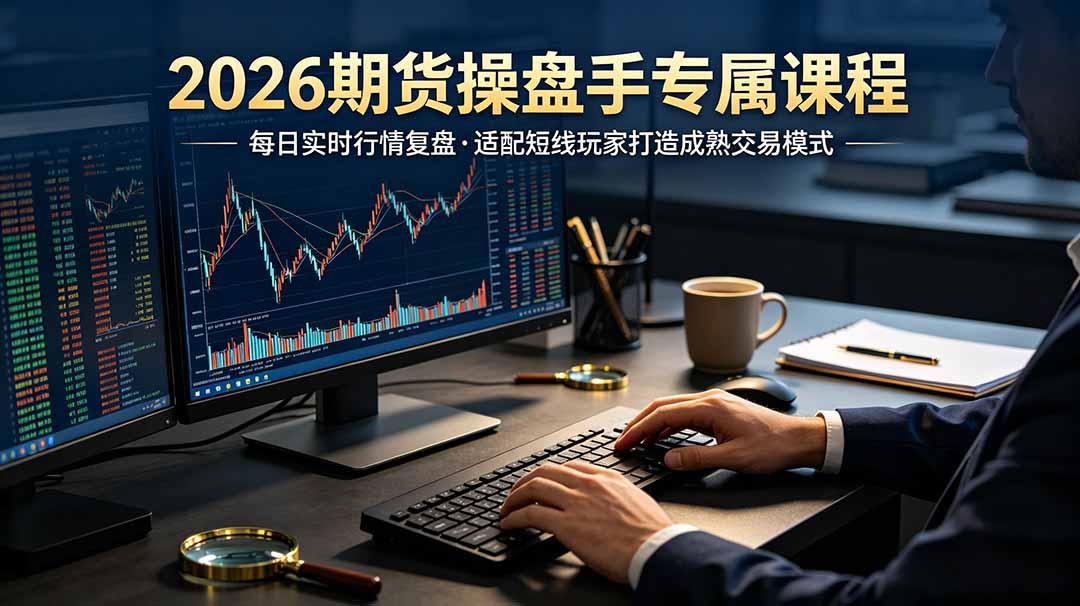 2026期货操盘手专属课程-更新7月11，每日实时行情复盘，适配短线玩家打造成熟交易模式-轻创星球网