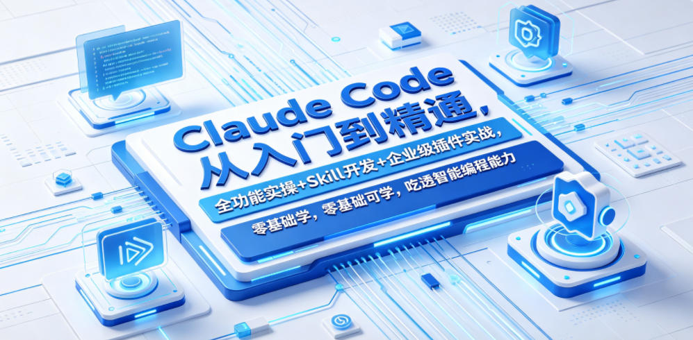 Claude Code从入门到精通，全功能实操+Skill开发+企业级插件实战，零基础可学，吃透智能编程全能力(更新0712)-轻创星球网