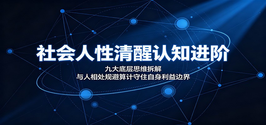 社会人性清醒认知进阶：九大底层思维拆解，与人相处规避算计守住自身利益边界-轻创星球网
