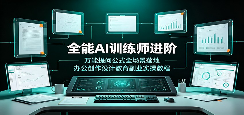 全能AI训练师进阶：万能提问公式全场景落地，办公创作设计教育副业实操教程-轻创星球网