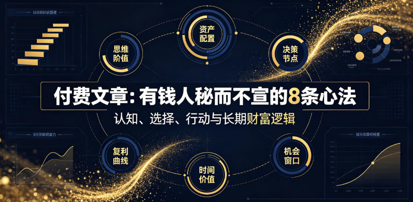付费文章：有钱人秘而不宣的8条心法-轻创星球网