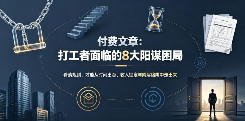 付费文章：打工者面临的8大阳谋困局-轻创星球网