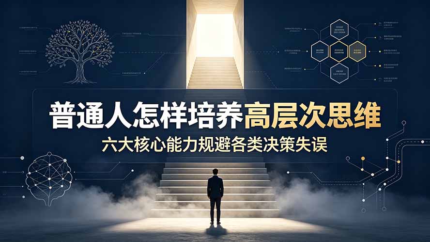 付费文章：普通人怎样培养高层次思维，六大核心能力规避各类决策失误-轻创星球网