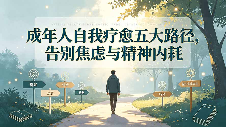付费文章：成年人自我疗愈五大路径，告别焦虑与精神内耗-轻创星球网
