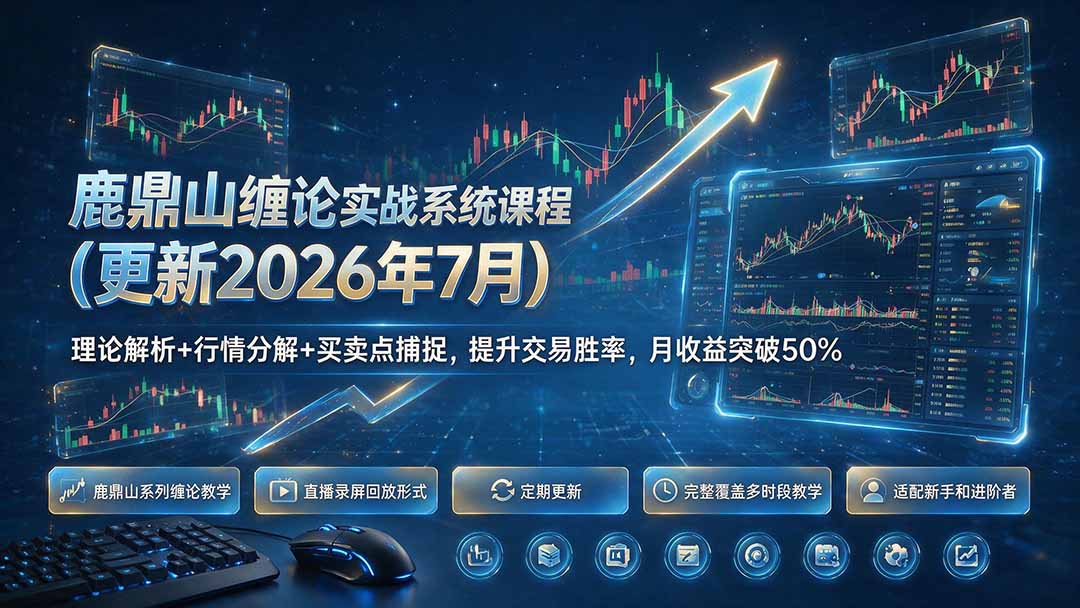 鹿鼎山缠论实战系统课程(更新26年7月-轻创星球网