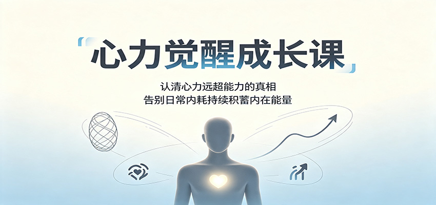心力觉醒成长课：认清心力远超能力的真相，告别日常内耗持续积蓄内在能量-轻创星球网