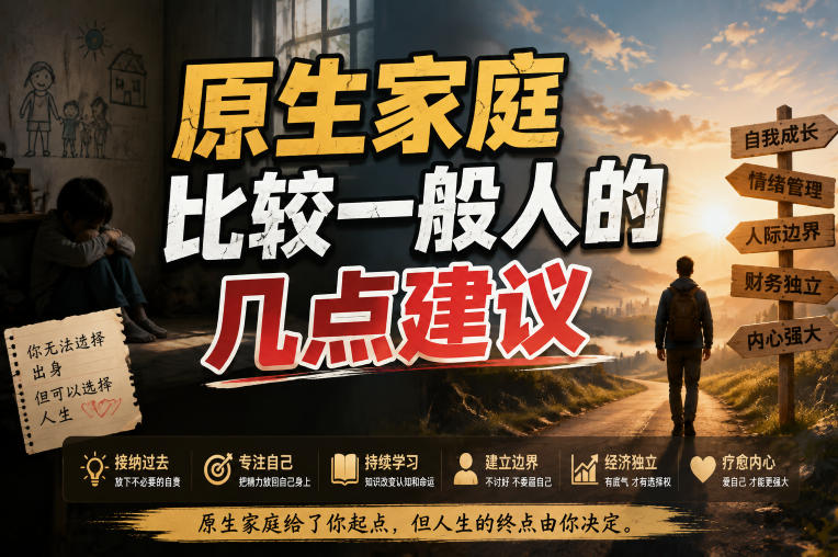 付费文章：给原生家庭比较一般人的几点建议-轻创星球网