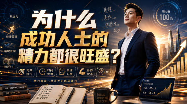付费文章：为什么成功人士的精力都很旺盛？-轻创星球网