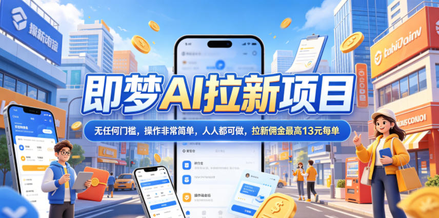 2026年即梦AI拉新项目最新玩法，无任何门槛，操作非常简单，人人都可做，拉新佣金最高13米每单(更新08月07日)-轻创星球网