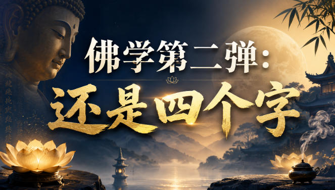 付费文章：佛学第二弹：还是四个字-轻创星球网