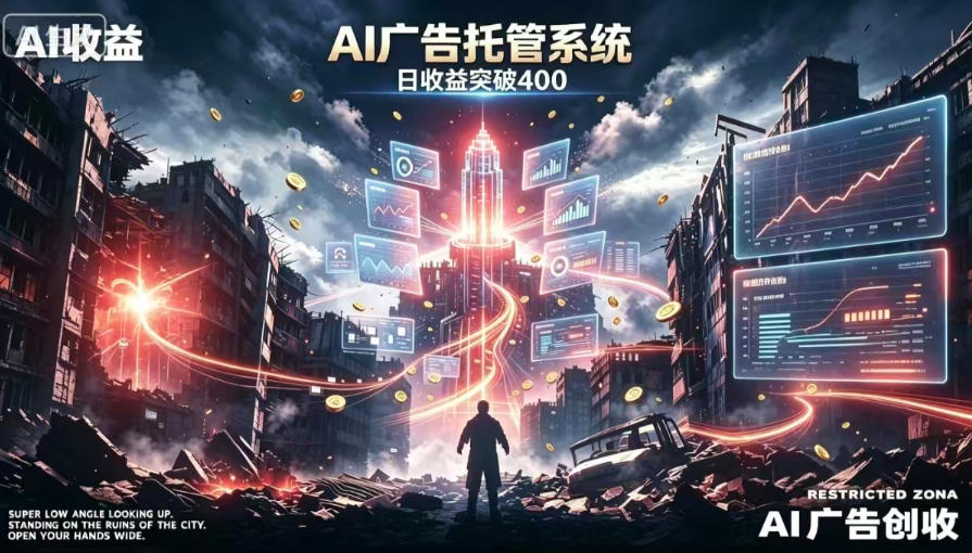 AI智能广告，全自动化运行，单日可达400+，小白新手0基础上手【揭秘】-轻创星球网