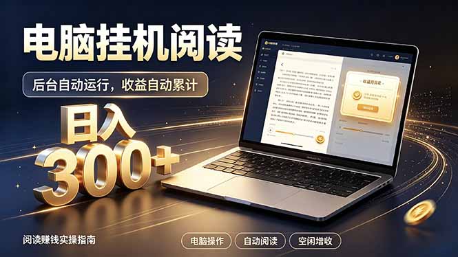 看小说也有收益？自动化流程，轻松日入300+-轻创星球网