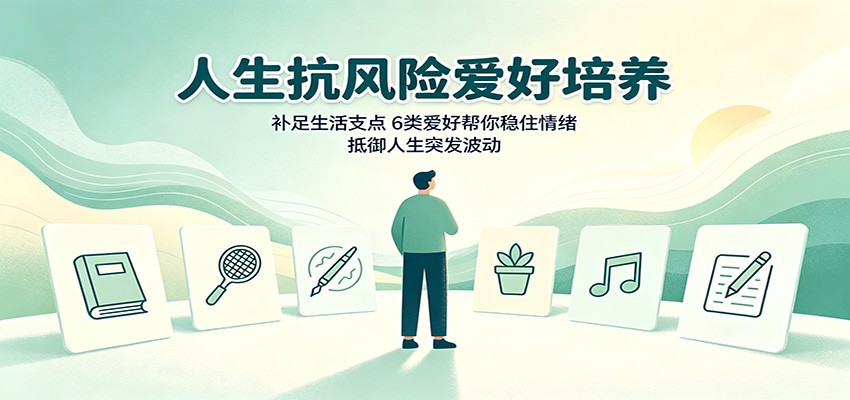 人生抗风险爱好培养：补足生活支点，6类爱好帮你稳住情绪，抵御人生突发波动-轻创星球网